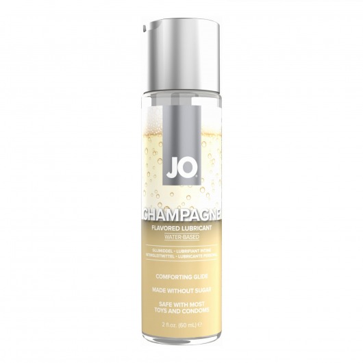 Лубрикант на водной основе JO H2O Champagne Flavored Lubricant с ароматом шампанского - 60 мл. - System JO - купить с доставкой в Шахтах