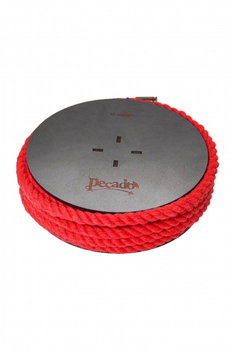 Красная веревка для шибари на катушке - 10 м. - Pecado - купить с доставкой в Шахтах