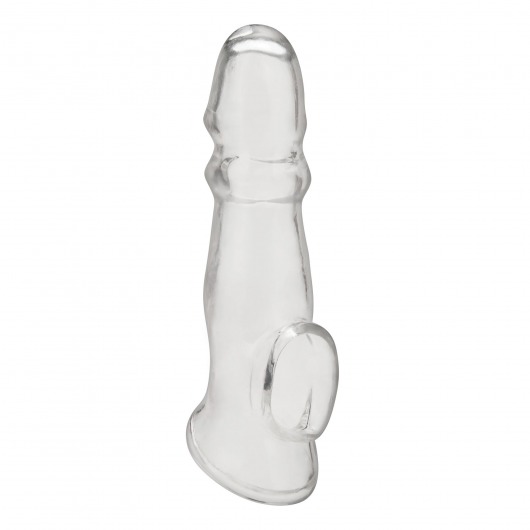 Прозрачная насадка для пениса Girthy Penis Enhancing Sleeve Extension - 17,1 см. - BlueLine - в Шахтах купить с доставкой