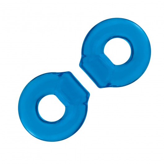 Комплект из двух колец для пениса 2-Pack Ultra-Stretch Stamina Endurance Ring - BlueLine - в Шахтах купить с доставкой