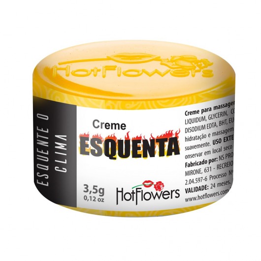 Возбуждающий крем Esquenta с разогревающим эффектом - 3,5 гр. - HotFlowers - купить с доставкой в Шахтах