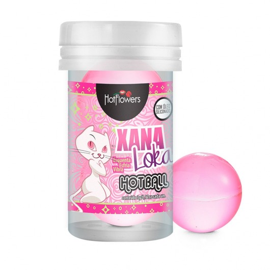 Лубрикант на силиконовой основе с эффектом вибрации Xana Loka Hot Ball (2 шарика по 3 гр.) - HotFlowers - купить с доставкой в Шахтах