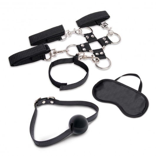 Набор для фиксации из 7 предметов Hogtie   Ball Gag Kit - Lux Fetish - купить с доставкой в Шахтах