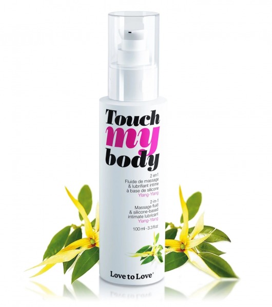 Силиконовый лубрикант 2-в-1 Touch My Body с ароматом иланг-иланга - 100 мл. - Love to Love - купить с доставкой в Шахтах