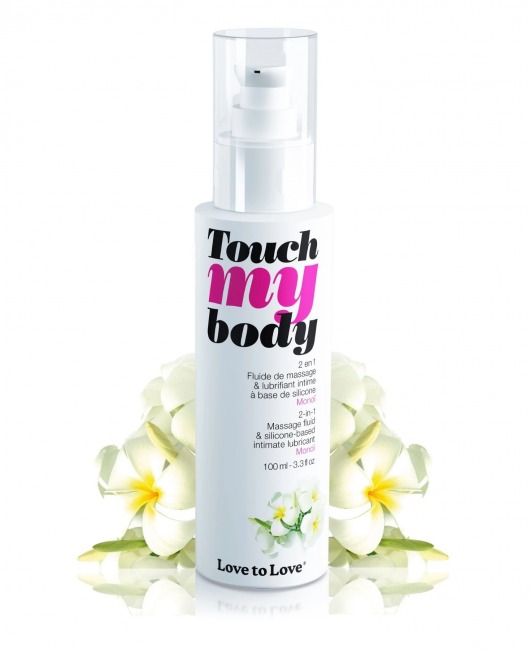 Силиконовый лубрикант 2-в-1 Touch My Body с ароматом моной - 100 мл. - Love to Love - купить с доставкой в Шахтах