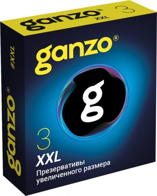 Презервативы увеличенного размера Ganzo XXL - 3 шт. - Ganzo - купить с доставкой в Шахтах