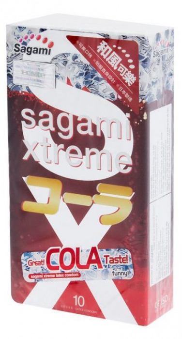 Ароматизированные презервативы Sagami Xtreme COLA - 10 шт. - Sagami - купить с доставкой в Шахтах