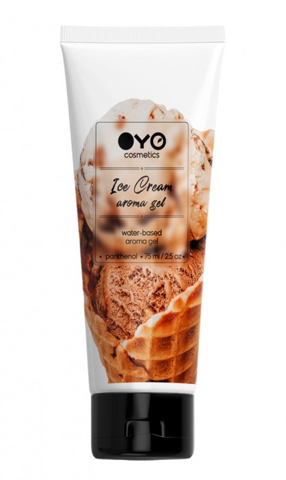 Лубрикант на водной основе OYO Aroma Gel Ice Cream с ароматом пломбира - 75 мл. - OYO - купить с доставкой в Шахтах