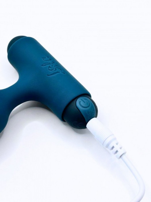 Бирюзовая анальная пробка с перезаряжаемой вибропулей Glory 2.0 - 11 см. - Lola Games