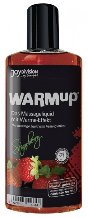 Разогревающее масло WARMup Strawberry - 150 мл. - Joy Division - купить с доставкой в Шахтах