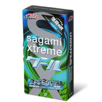 Презервативы Sagami Xtreme Mint с ароматом мяты - 10 шт. - Sagami - купить с доставкой в Шахтах