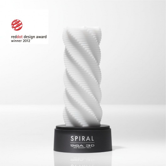 Белый 3D мастурбатор SPIRAL - Tenga - в Шахтах купить с доставкой