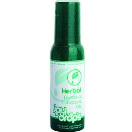 Смазка на водной основе JoyDrops Herbal - 100 мл. - JoyDrops - купить с доставкой в Шахтах