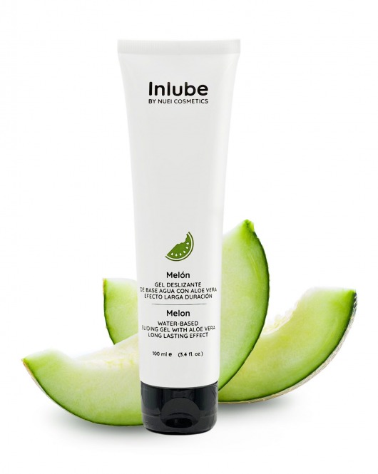 Лубрикант на водной основе Nuei Inlube с алоэ вера и ароматом дыни - 100 мл. - Nuei cosmetics - купить с доставкой в Шахтах