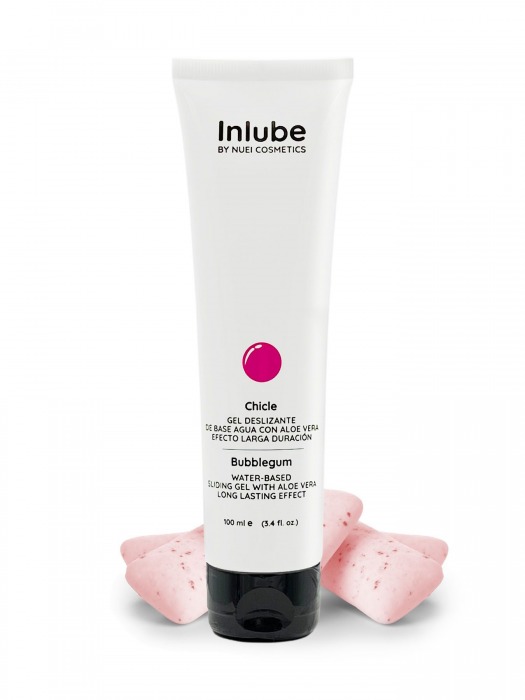 Лубрикант на водной основе Nuei Inlube с алоэ вера и ароматом бабл-гам - 100 мл. - Nuei cosmetics - купить с доставкой в Шахтах