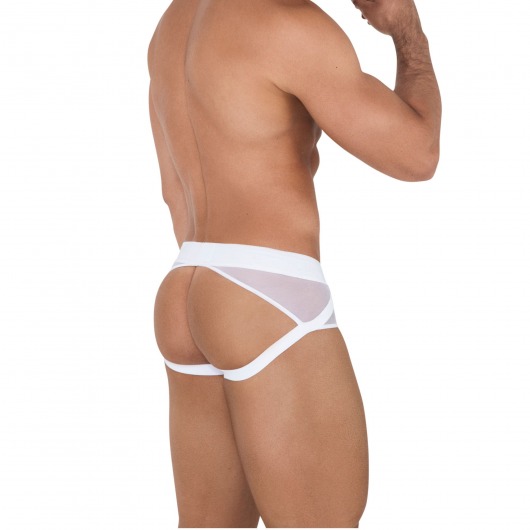Белые мужские трусы-джоки Caspian Jockstrap - Clever Masculine Underwear купить с доставкой