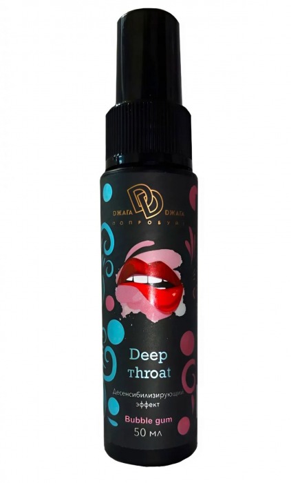 Спрей для горла Deep Throat с десенсибилизирующим эффектом и вкусом бабл-гам - 50 мл. - БиоМед - купить с доставкой в Шахтах