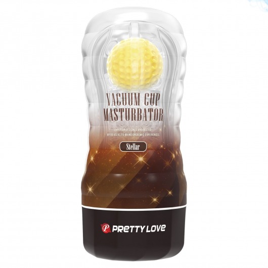 Прозрачный текстурированный мастурбатор Vacuum Cup Masturbator Stellar - Baile - в Шахтах купить с доставкой