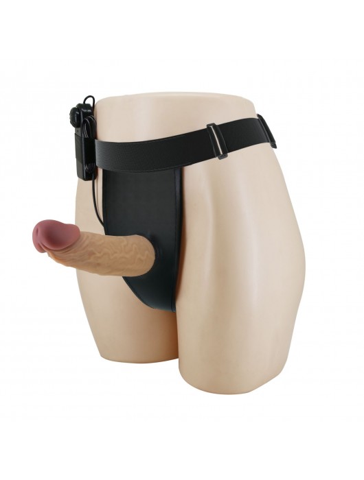 Полый вибрострапон на регулируемых трусиках Draven - 17,5 см. - Baile - купить с доставкой в Шахтах