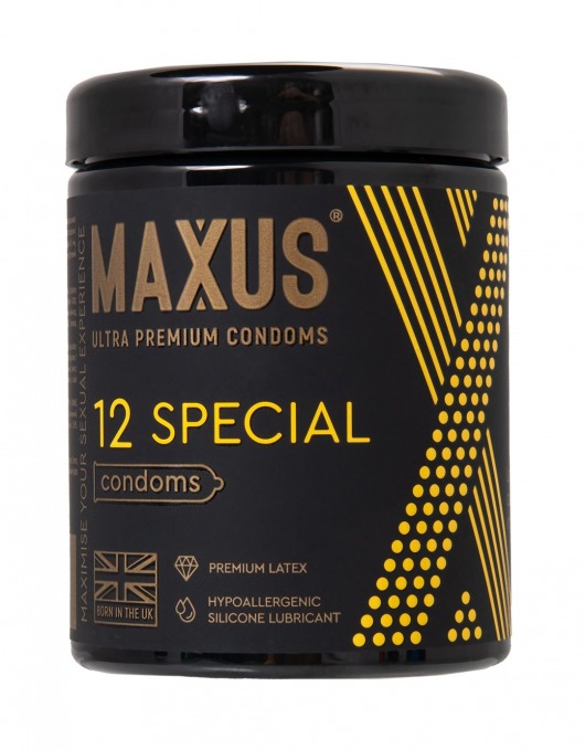 Презервативы с точками и рёбрами MAXUS Special - 12 шт. - Maxus - купить с доставкой в Шахтах