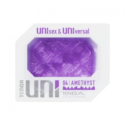 Фиолетовый мастурбатор-стимулятор Tenga Uni Amethyst - Tenga - в Шахтах купить с доставкой