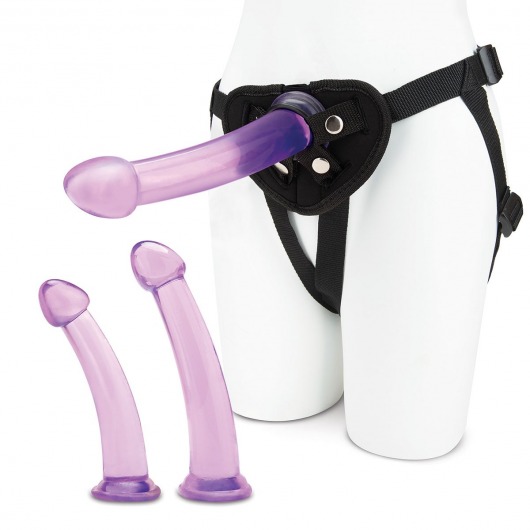Тренировочный набор с тремя насадками Pegging Training Set - Lux Fetish - купить с доставкой в Шахтах