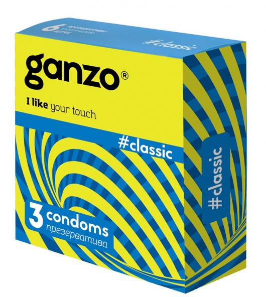 Классические презервативы с обильной смазкой Ganzo Classic - 3 шт. - Ganzo - купить с доставкой в Шахтах