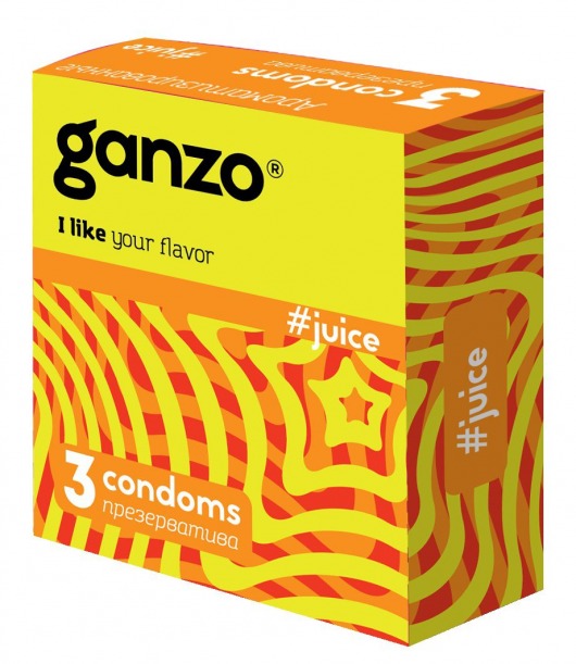 Ароматизированные презервативы Ganzo Juice - 3 шт. - Ganzo - купить с доставкой в Шахтах