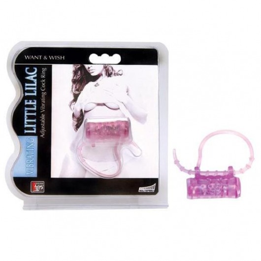 Эрекционное кольцо с вибратором LITTLE LILAC - Dream Toys - в Шахтах купить с доставкой