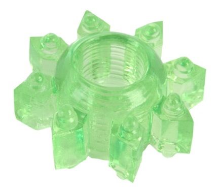 Зеленое эрекционное кольцо-звезда - Toyfa Basic - в Шахтах купить с доставкой