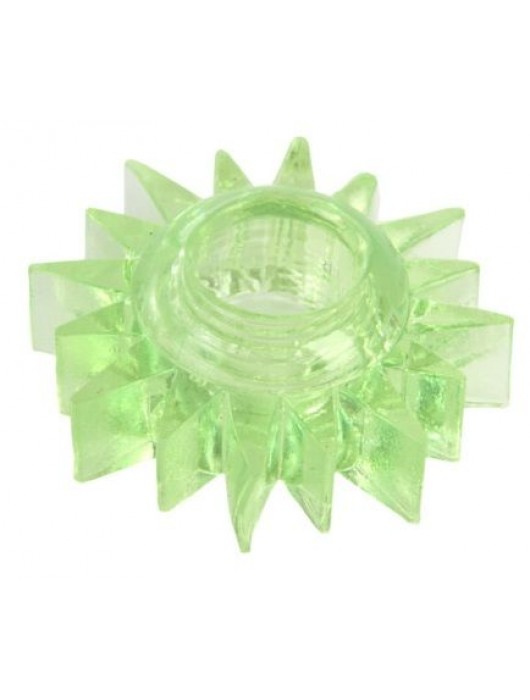 Зеленое эрекционное кольцо-солнце - Toyfa Basic - в Шахтах купить с доставкой
