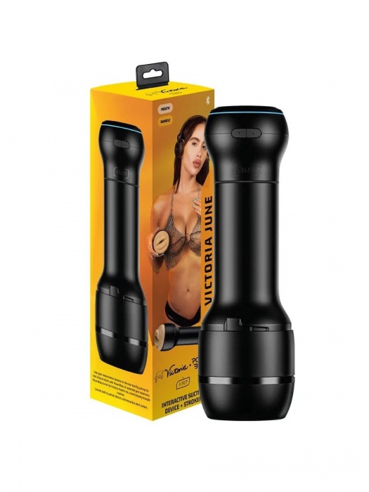 Мастурбатор-ротик с интерактивной насадкой PowerBlow   FeelVictoria Mouth - Kiiroo - в Шахтах купить с доставкой