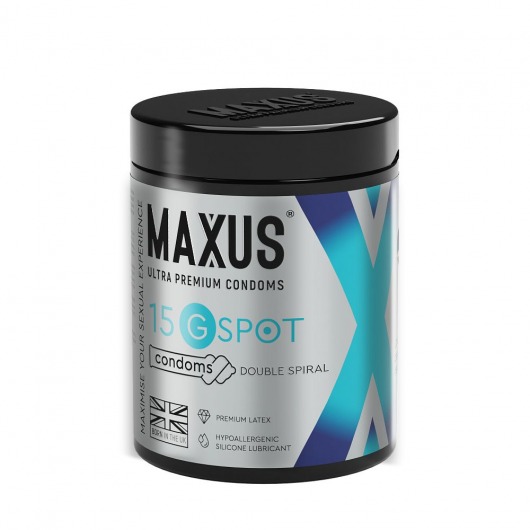 Гладкие презервативы Maxus G spot с двойной спиралью - 15 шт. - Maxus - купить с доставкой в Шахтах