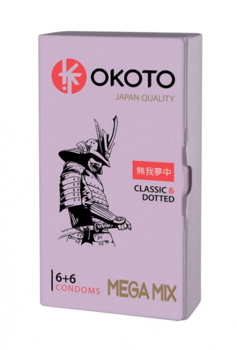 Презервативы OKOTO Mega Mix - 12 шт. - Sitabella - купить с доставкой в Шахтах