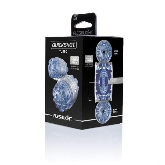 Мастурбатор Fleshlight Quickshot Turbo Blue Ice - Fleshlight - в Шахтах купить с доставкой