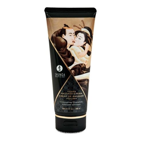 Массажный крем для тела с ароматом шоколада Intoxicating Chocolate - 200 мл. - Shunga - купить с доставкой в Шахтах