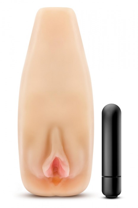 Мастурбатор-вагина с вибрацией Soft   Wet Natasha Realistic Beige Masturbator - Blush Novelties - в Шахтах купить с доставкой