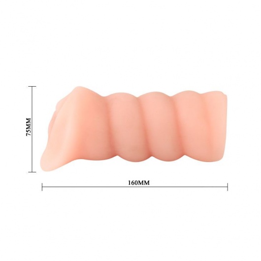 Мастурбатор-вагина с вибрацией и углублениями под пальцы - 16 см. - Baile - в Шахтах купить с доставкой