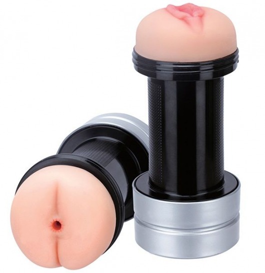 Мастурбатор 2-в-1 REALSTUFF 2 IN 1 HUMMER ANUS   VAGINA: вагина и анус - Dream Toys - в Шахтах купить с доставкой