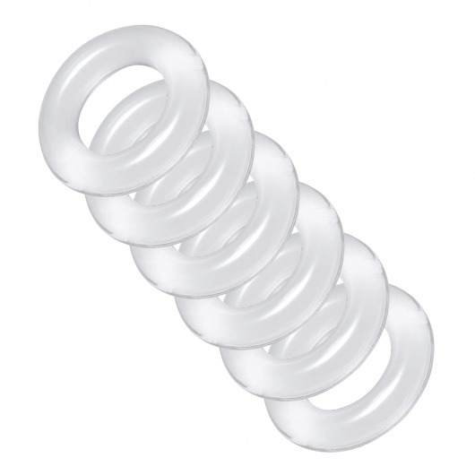 Комплект из 6 прозрачных эрекционных колец Ring Master Custom Ball Stretcher Kit - XR Brands - в Шахтах купить с доставкой