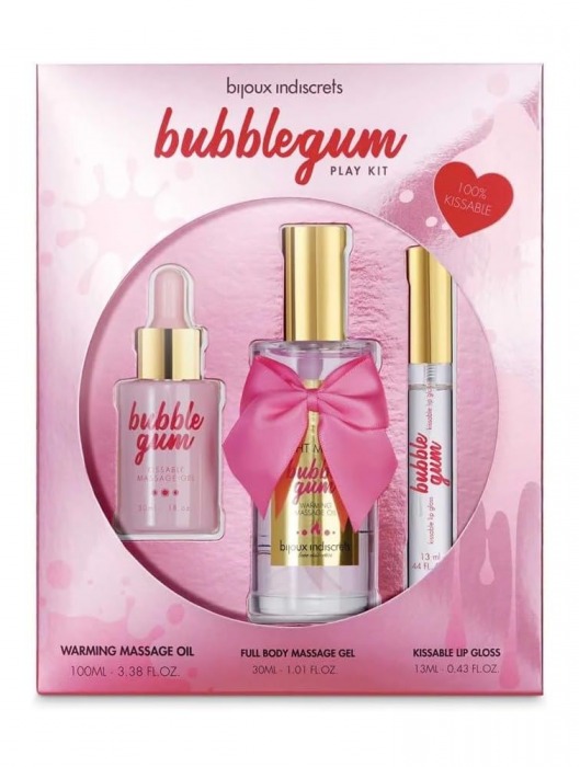 Набор средств для массажа и ласк Bubblegum Play Kit - Bijoux Indiscrets - купить с доставкой в Шахтах
