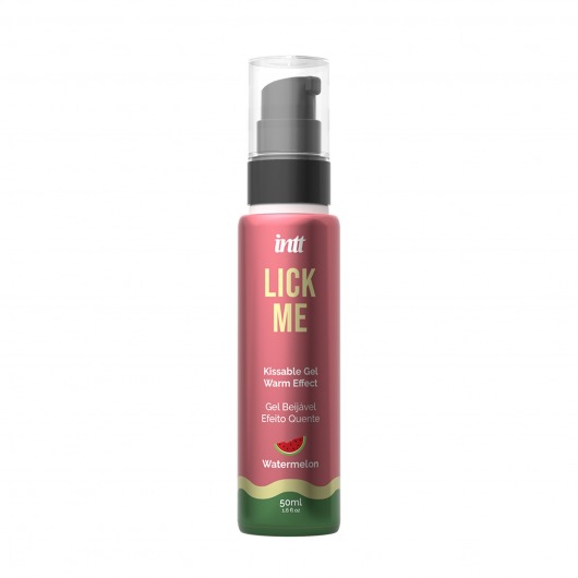Гель Lick Me с согревающим эффектом и ароматом арбуза - 50 мл. - INTT - купить с доставкой в Шахтах