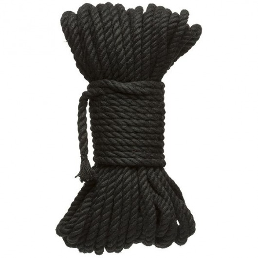 Черная верёвка для связывания и фиксации Bind Tie - 15,24 м. - Doc Johnson - купить с доставкой в Шахтах