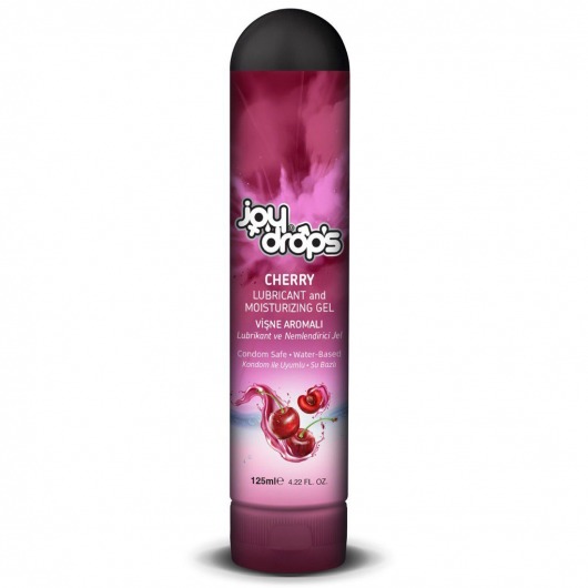 Смазка на водной основе Cherry с ароматом вишни -  125 мл. - JoyDrops - купить с доставкой в Шахтах