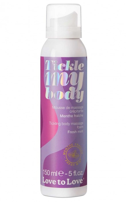 Массажная хрустящая пенка Tickle My Body Fresh Mint с ароматом мяты - 150 мл. - Love to Love - купить с доставкой в Шахтах