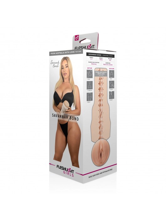 Мастурбатор-вагина Fleshlight Girls - Savannah Bond From Australia With Love - Fleshlight - в Шахтах купить с доставкой