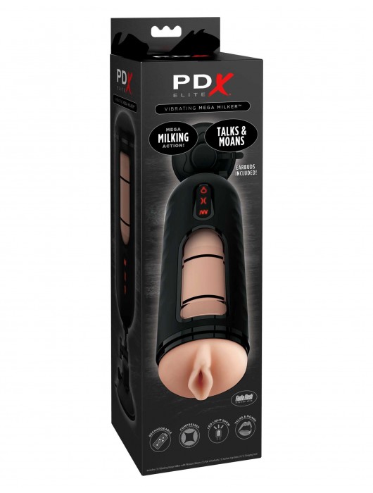 Мастурбатор-вагина с вибрацией Vibrating Mega Milker - Pipedream - в Шахтах купить с доставкой