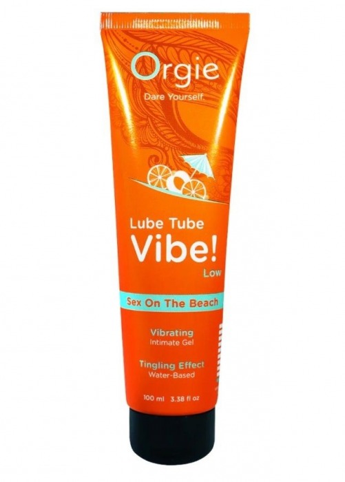 Гель с эффектом вибрации Lube Tube Vibe Low Sex On The Beach - 100 мл. - ORGIE - купить с доставкой в Шахтах