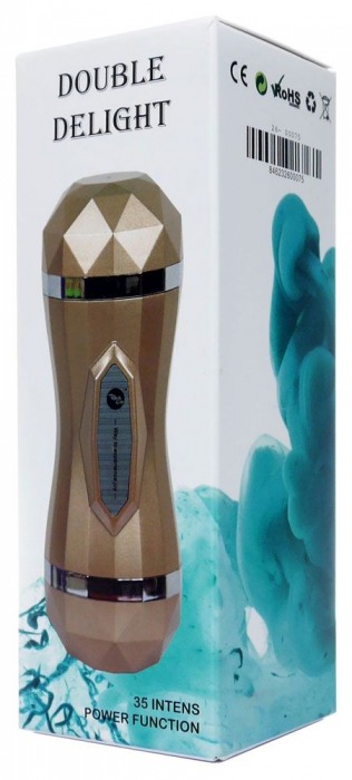 Двусторонний мастурбатор с вибрацией Double Delight - вагина и ротик - Boys of Toys - в Шахтах купить с доставкой