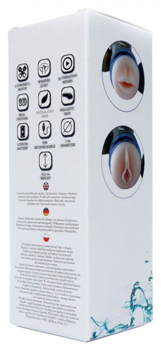 Двусторонний мастурбатор с вибрацией Double Delight - вагина и ротик - Boys of Toys - в Шахтах купить с доставкой